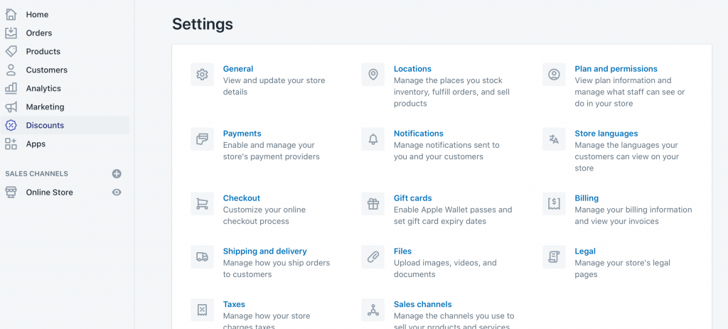 How Do I Change my Shopify Store Name? > General Settings