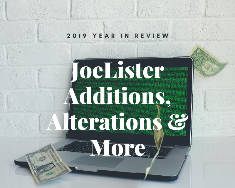 JoeLister 2019 Year in Review