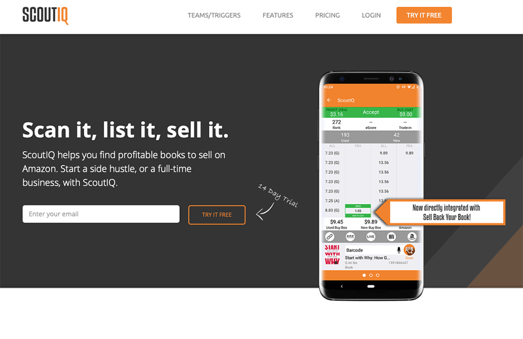 Scout IQ - app for scanning products to sell on Amazon