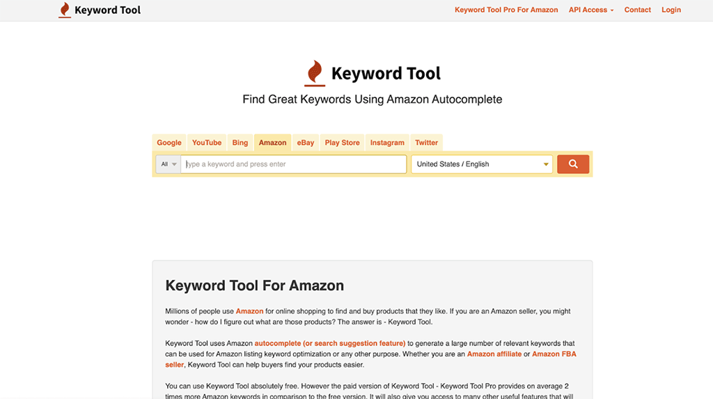 Amazon Keyword Tool